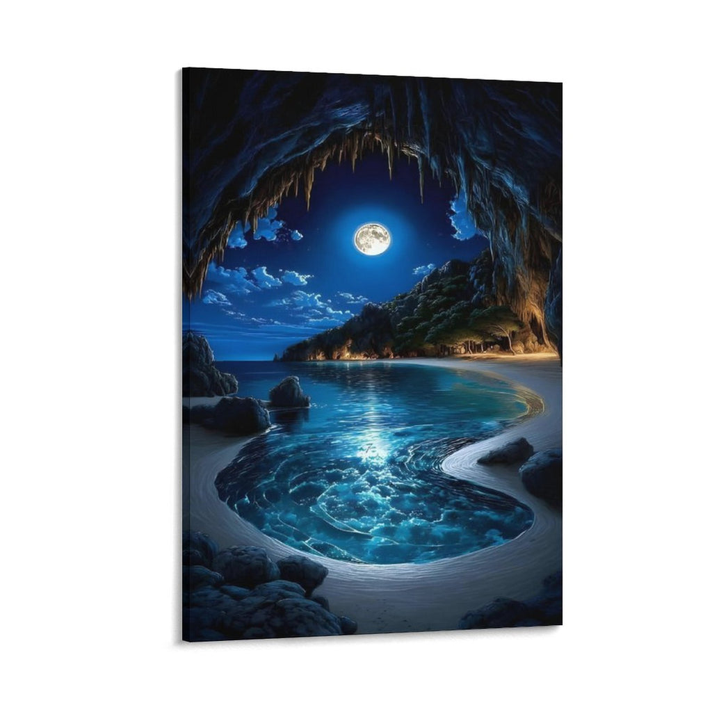 Modern Framed Canvas Wall Art Print–Large Wooden Frame for Living Room