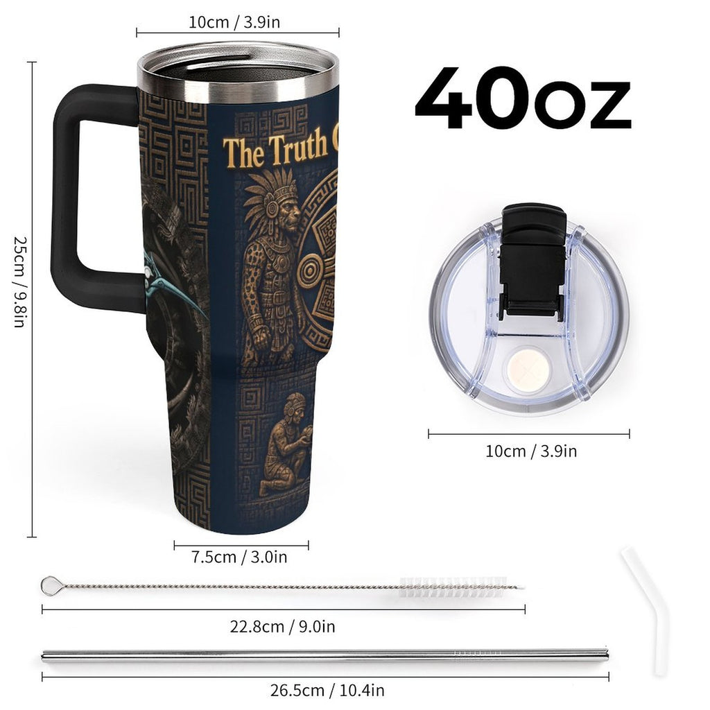 The House Tumbler 40oz Insulated Tumbler with Handle and Straw
