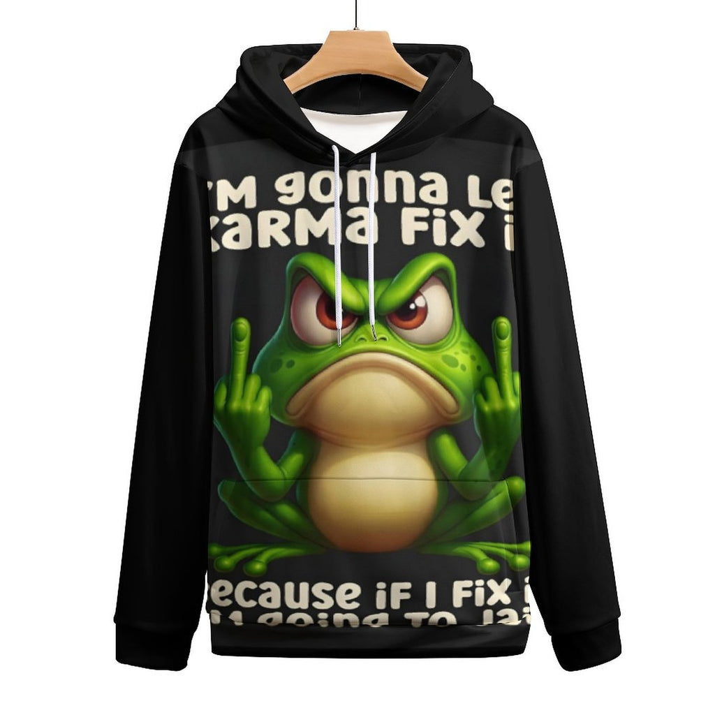 Custom Men's Cool Hoodie with Double-layer Cap (All-Over Printing)