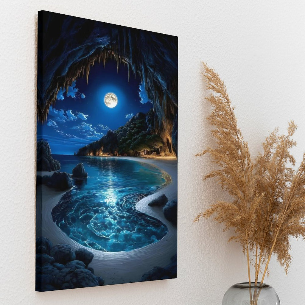 Modern Framed Canvas Wall Art Print–Large Wooden Frame for Living Room