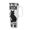 40oz Insulated Tumbler with Handle and Straw
