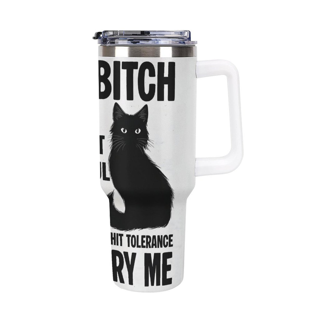 40oz Insulated Tumbler with Handle and Straw