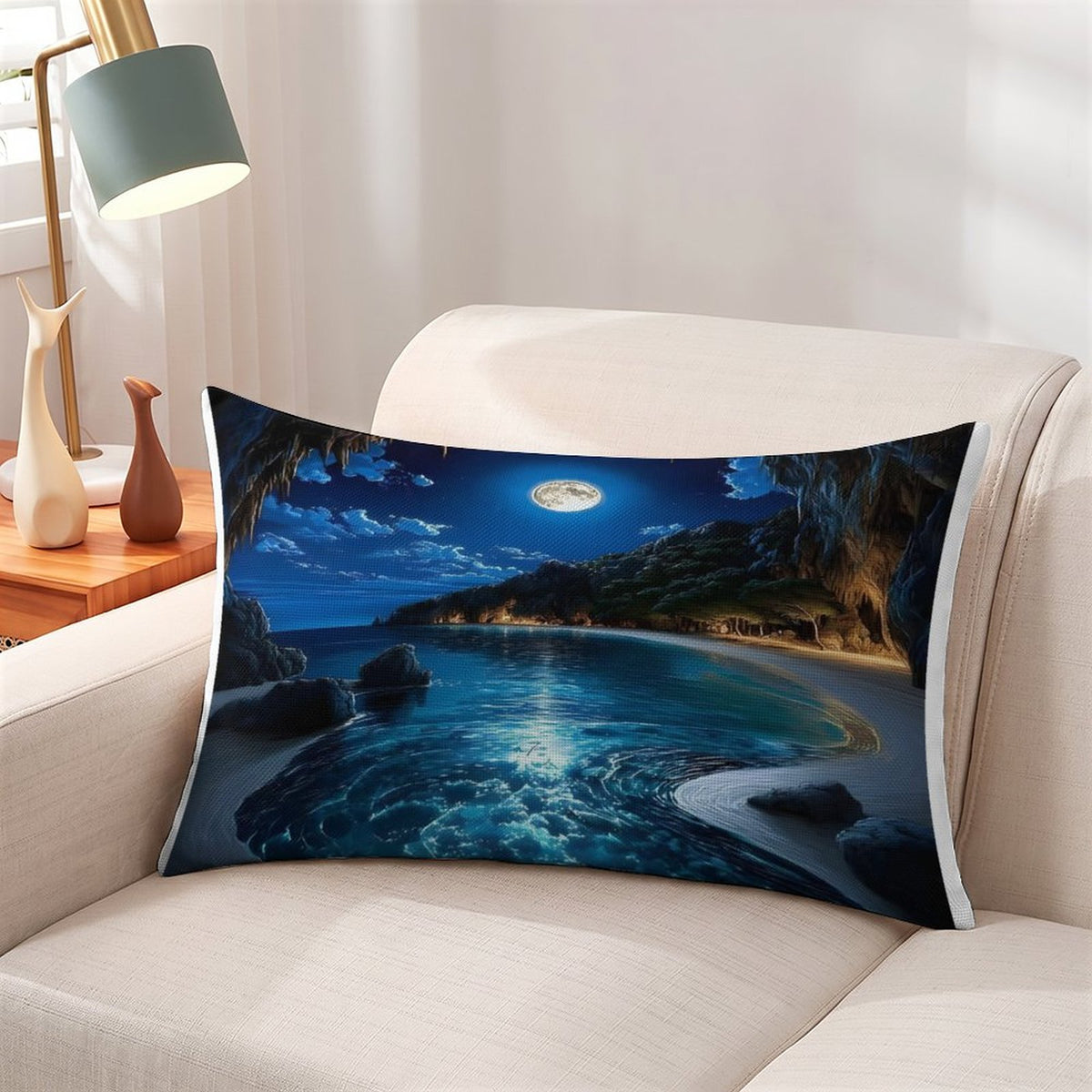 Flax Fabric Pillow Cover
