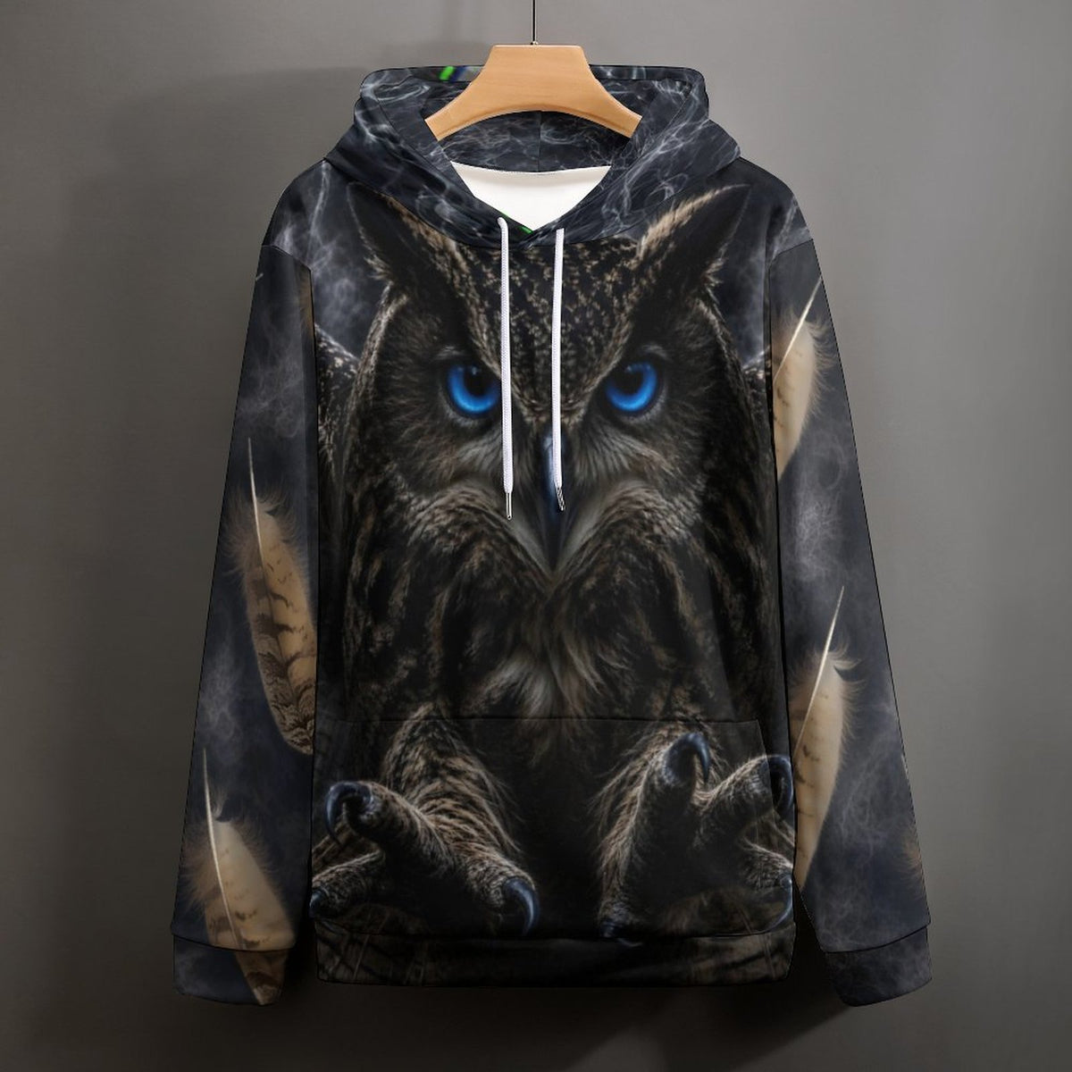 Custom Owl  Men's Cool Hoodie with Double-layer Cap